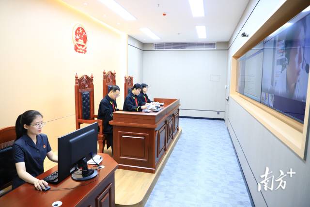 汕头市中级人民法院开庭审理涉侨纠纷。 受访者供图 汕头市中级人民法院开庭审理涉侨纠纷。 受访者供图